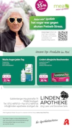 mea - meine apotheke Prospekt für Stuttgart mit 4 Seiten mea - meine apotheke Prospekt für Stuttgart: "Unsere Mai-Angebote", 4 Seiten, 01.05.2026 - 31.05.2026