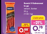 Aktuelles Snack It Kabanossi to go Angebot bei Netto Marken-Discount in Berlin ab 0,78 €