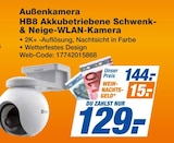 Außenkamera HB8 Akkubetriebene Schwenk- & Neige-WLAN-Kamera bei expert im Lübbecke Prospekt für 129,00 €