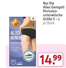 Alles Geregelt Periodenunterwäsche Angebote von Nur Die bei Rossmann Böblingen für 14,99 €