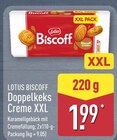 Biscoff Doppelkeks Creme XXL von Lotus für 1,99 € bei ALDI Nord im Angebot Biscoff Doppelkeks Creme XXL von Lotus im aktuellen ALDI Nord Prospekt