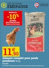 Promo Aliment complet pour poule pondeuse 20 kg à 11,90 € dans le catalogue Espace Emeraude à Les Ponts-de-Cé