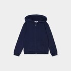 Sweat zippé à capuche droit bleu marine fille - La Halle Sweat zippé à capuche droit bleu marine fille à 8,99 € dans le catalogue La Halle