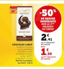 Chocolat - LINDT en promo chez Super U Vaulx-en-Velin à 1,20 €