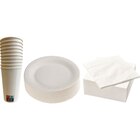 SUR TOUTE LA VAISELLE A JETER BLANCHE : ASSIETTES, SERVIETTES ET GOBELETS - CARREFOUR HOME en promo chez Carrefour Villeurbanne