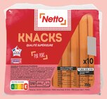 Knacks pur porc qualité supérieure x10 - Netto en promo chez Netto Knacks pur porc qualité supérieure x10 - Netto dans le catalogue Netto