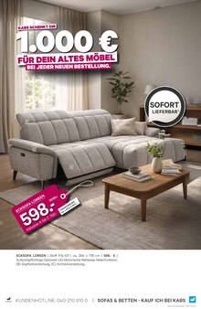 Couch im Kabs Prospekt "SOFA TRENDS SPECIAL" mit 38 Seiten (Essen)