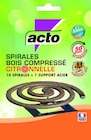 Lot de 10 spirales anti-moustiques (1) - acto en promo chez Weldom Lot de 10 spirales anti-moustiques (1) - acto dans le catalogue Weldom