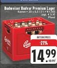 Premium Lager im Angebot bei E center in Aachen Premium Lager Angebote von Budweiser Budvar bei E center Aachen für 14,99 €