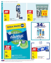 Offre Nivea dans le catalogue Carrefour du moment à la page 50