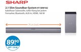 2.1 Slim Soundbar-System HT-SBW182 von Sharp im aktuellen V-Markt Prospekt für 89,90 €