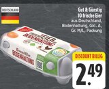 10 frische Eier Angebote von Gut & Günstig bei EDEKA Würzburg für 2,49 €