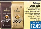 Espresso d’Oro oder Crema d’Oro oder Crema prodomo oder Crema d’Oro Organic Angebote von Dallmayr bei EDEKA Wetzlar für 12,49 €