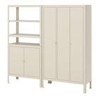 Regal mit 2 Schränken beige/für draußen drinnen von KOLBJÖRN im aktuellen IKEA Prospekt für 357,99 €