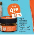 Feinstes Sommertrüffel Carpaccio im Angebot bei tegut in Erlangen Feinstes Sommertrüffel Carpaccio Angebote von tegut... bei tegut Erlangen für 4,99 €