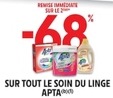 Promo -68% de remise immédiate sur le 2ème sur tout le soin du linge Apta(b)(1) à  dans le catalogue Intermarché Super à Miramas