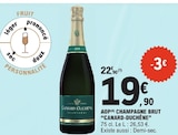AOP Champagne Brut - Canard-Duchêne en promo chez E.Leclerc Joigny à 19,90 €