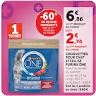 Croquettes pour chat stérilisé - PURINA ONE en promo chez U Express Drancy à 2,74 €