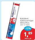 Gebissreiniger Aktiv Plus von Kukident im aktuellen budni Prospekt