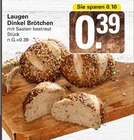 Laugen Dinkel Brötchen Angebote bei WEZ Löhne für 0,39 €