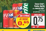 Coca-Cola, Fanta, Sprite oder mezzo mix von Coca-Cola im aktuellen EDEKA Prospekt für 0,65 €