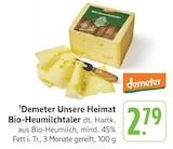 EDEKA Mühlacker - Unsere Heimat Bio-Heumilchtaler Angebot im Prospekt Unsere Heimat Bio-Heumilchtaler bei EDEKA im Mühlacker Prospekt für 2,79 €