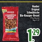 Original Schwäbische Bio-Knusper-Brezel von Huober im aktuellen EDEKA Prospekt für 1,29 €