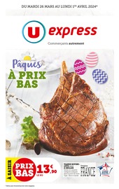 Prospectus U Express à Avignon, "Pâques à prix bas", 20 pages de promos valables du 26/03/2024 au 01/04/2024