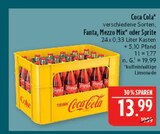 Aktuelle Cola Angebote bei Marktkauf in Fürth Aktuelles Coca Cola, Fanta, Mezzo Mix oder Sprite Angebot bei Marktkauf in Fürth ab 13,99 €