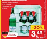 Märkisch Kristall Mineralwasser für 3,49 € bei Netto Marken-Discount im Angebot Märkisch Kristall Mineralwasser im aktuellen Netto Marken-Discount Prospekt