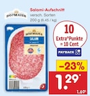Aufschnitt im Netto Marken-Discount Prospekt Salami-Aufschnitt von Hofmaier im aktuellen Netto Marken-Discount Prospekt für 1,29 €