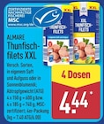 Aktuelles Thunfischfilets XXL in eigenem Saft und Aufguss Angebot bei ALDI Nord in Gelsenkirchen ab 4,44 €