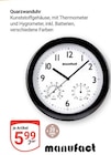 Quarzwanduhr Angebote von manufact bei GLOBUS Salzgitter für 5,99 €