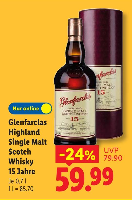Highland Single Malt Scotch Whisky 15 Jahre