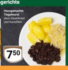 Aktuelle Kartoffeln Angebote bei GLOBUS in Leipzig Aktuelles Hausgemachte Tiegelwurst mit Sauerkraut und Kartoffeln Angebot bei GLOBUS in Leipzig ab 7,50 €