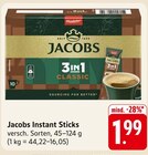 Instant Sticks im Angebot bei EDEKA in Bruchsal Instant Sticks Angebote von Jacobs bei EDEKA Bruchsal für 1,99 €