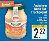 Andechser Natur Bio-Fruchtjogurt mild Mango im EDEKA Prospekt Andechser Natur Bio-Fruchtjogurt mild Mango von Demeter im aktuellen EDEKA Prospekt für 2,22 €