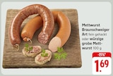 Aktuelles Mettwurst Braunschweiger Art Angebot bei EDEKA in Karlsruhe ab 1,69 €