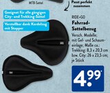 Fahrrad-Sattelbezug Trekking von RIDE+GO im aktuellen ALDI SÜD Prospekt für 4,99 €
