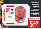 Hamburger vom Rind von GUT&GÜNSTIG für 5,49 € bei EDEKA im Angebot Hamburger vom Rind von GUT&GÜNSTIG im aktuellen EDEKA Prospekt