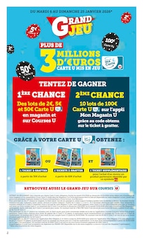 Catalogue Super U de la semaine 3, "Super U", page 2, 13/01/2026 - 25/01/2026 Prospectus Super U en cours, "Super U", page 2 sur 24