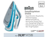 Aktuelles Dampfbügeleisen SI5006 Angebot bei Metro in Hamburg ab 47,59 €