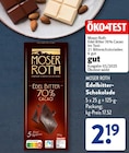 Edelbitter-Schokolade von Moser Roth im aktuellen ALDI SÜD Prospekt für 2,19 €