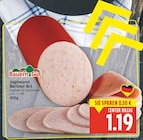 Aktuelle Wurst Angebote bei EDEKA in Potsdam Aktuelles Jagdwurst Berliner Art Angebot bei EDEKA in Potsdam ab 1,19 €