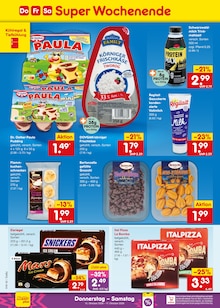 Pizza im Netto Marken-Discount Prospekt "Aktuelle Angebote" mit 69 Seiten (Augsburg)