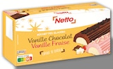 Bûchettes glacées Vanille/Chocolat et Vanille/Fraise - Netto en promo chez Netto Montpellier à 2,14 €