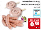 Hausmacher Bratwurst oder Bratwurstschnecke Angebote bei Marktkauf Plauen für 0,89 €