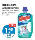 Allzweckreiniger im V-Markt Prospekt Allzweckreiniger von Der General im aktuellen V-Markt Prospekt für 1,49 €