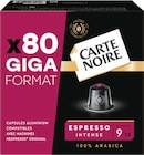 Capsules de café aluminium x80 Espresso Intense N°9 - CARTE NOIRE dans le catalogue Intermarché Hyper