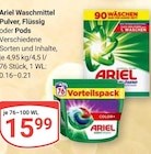 Waschmittel Pulver, Flüssig oder Pods im Angebot bei GLOBUS in Castrop-Rauxel Waschmittel Pulver, Flüssig oder Pods Angebote von Ariel bei GLOBUS Castrop-Rauxel für 15,99 €